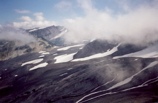 Ancient volcanic flows, trail to Black Tusk 2000-09.